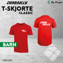 Eurorally klassik t-shirt til barn, rød
