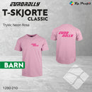 Eurorally klassisk t-shirt til barn, rosa