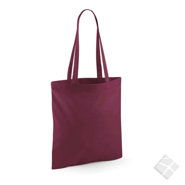 Handlenett "Bag for life" m/trykk, burgundy