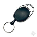 Jojo oval m/bøyle & ring, sort