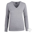 Finstrikket pullover - Louisiana lady, gråmelert