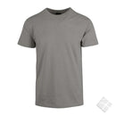 25 stk T-skjorte m/stor brystlogo, gråmelert