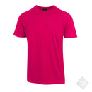 25 stk T-skjorte m/bryst & rygglogo, raspberry