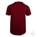 100 stk T-skjorte med brystlogo, vinrød