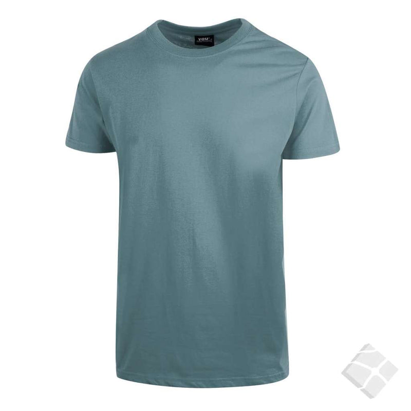 50 stk T-skjorte med brystlogo, dusty blue