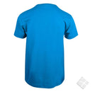 100 stk T-skjorte med brystlogo, brilliantblå