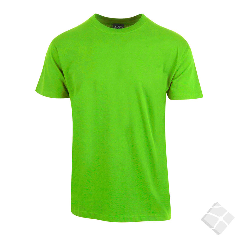 50 stk T-skjorte med brystlogo, lime