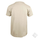 25 stk T-skjorte m/bryst & rygglogo, sand