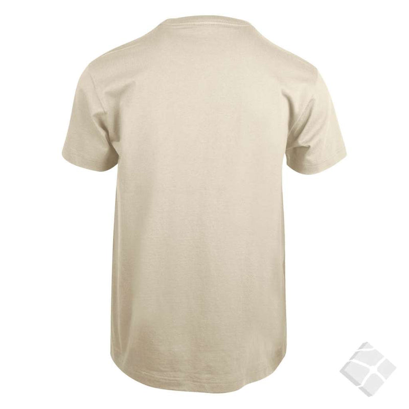 25 stk T-skjorte med brystlogo, sand