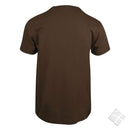 25 stk T-skjorte m/bryst & rygglogo, brun