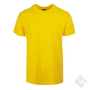 25 stk T-skjorte m/bryst & rygglogo, gul