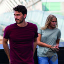 25 stk T-skjorte m/bryst & rygglogo, vinrød