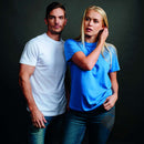 25 stk T-skjorte med brystlogo, petrol blue