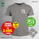 25 stk T-skjorte med brystlogo, grå