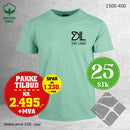 25 stk T-skjorte med brystlogo, mint