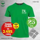 25 stk T-skjorte med brystlogo, kellygrønn