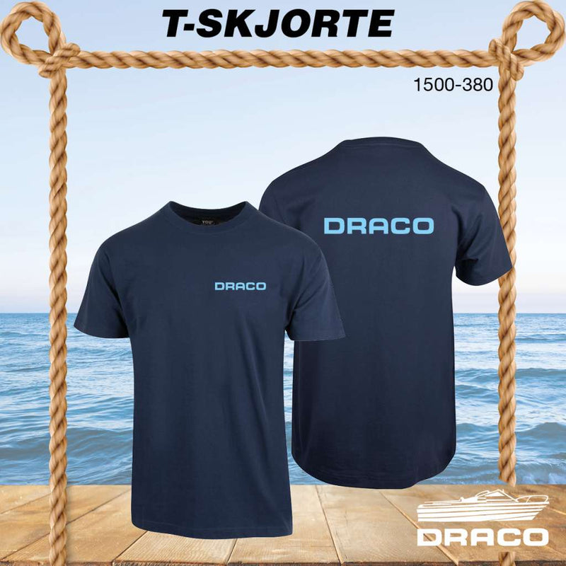 Draco t-skjorte Team classic logo, marine