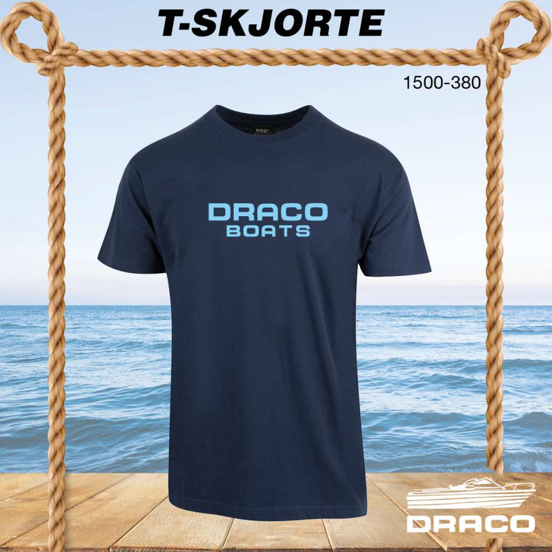 Draco boats t-skjorte, marine