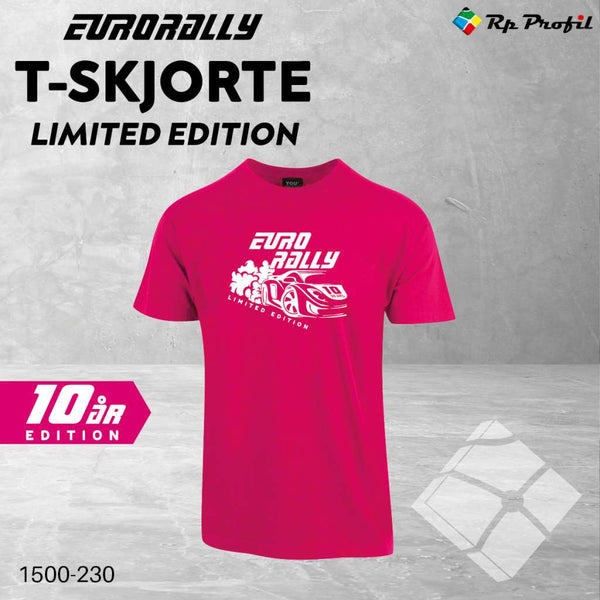 Eurorally t-shirt Limited edition, raspberry