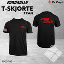 Eurorally TEAM t-shirt i unisex, sort