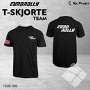 Eurorally TEAM t-shirt i unisex, sort