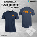 Eurorally klassisk t-shirt i unisex, marine