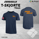 Eurorally TEAM t-shirt i unisex, marine