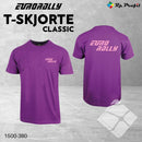 Eurorally klassisk t-shirt i unisex, lilla