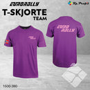 Eurorally TEAM t-shirt i unisex, lilla