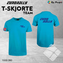 Eurorally TEAM t-shirt i unisex, turkis