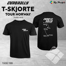 Eurorally TOUR NORWAY T-shirt, sort