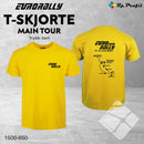 Eurorally MAIN TOUR 26 t-shirt, gul
