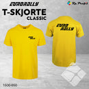 Eurorally klassisk t-shirt i unisex, gul