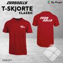 Eurorally klassisk t-shirt i unisex, kardinalrød