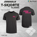 Eurorally klassisk t-shirt i unisex, koksgrå/rosa