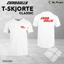 Eurorally classic t-shirt, hvit