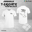 Eurorally t-shirt - TOUR BALKAN, hvit