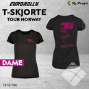 Eurorally TOUR NORWAY t-shirt dame, sort