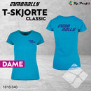 Eurorally classic dame t-shirt, turkis