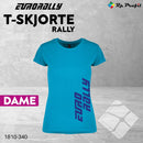 Eurorally t-shirt RALLY til dame, turkis