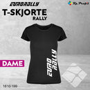 Eurorally t-shirt RALLY til dame, sort