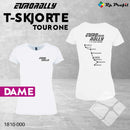 Eurorally dame t-shirt - TOUR ONE, hvit
