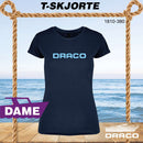 Draco dame t-skjorte classic logo, marine