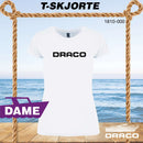 Draco dame t-skjorte classic logo, hvit