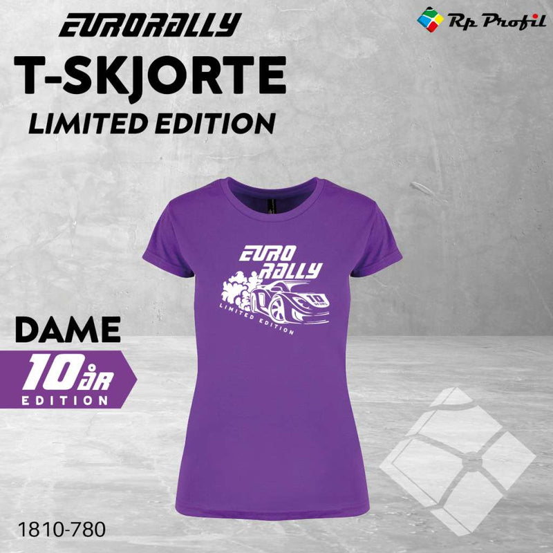 Eurorally limited edition dame t-shirt, lilla