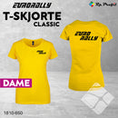 Eurorally klassisk t-shirt til dame, gul