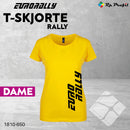 Eurorally t-shirt RALLY til dame, gul