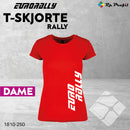 Eurorally t-shirt RALLY til dame, rød
