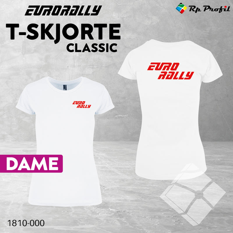 Eurorally classic dame t-shirt