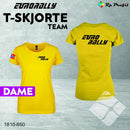 Eurorally TEAM t-shirt lady, gul